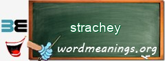 WordMeaning blackboard for strachey